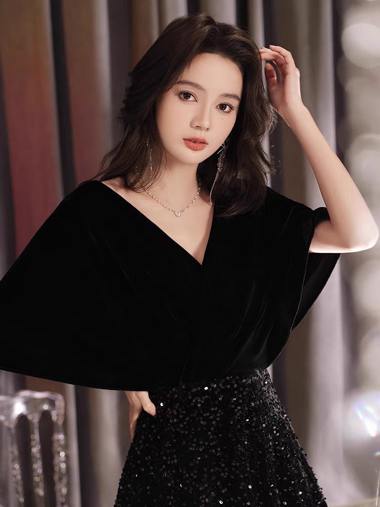 Kök bədənli qızlar üçün böyük ölçülü axşam geyimləri, qarnını gizlədən və zəriflik nümayiş etdirən möhtəşəm performans geyimləri. (200 funtdan çox ölçü, əlavə böyük ölçü, əlavə geniş örtük)