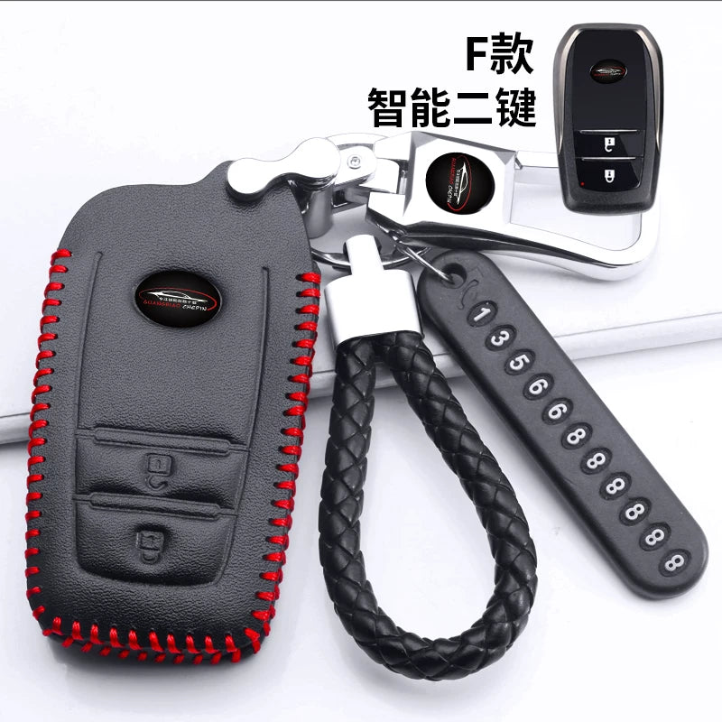 Toyota açar üzlükləri, Levin, Camry, Highlander, RAV4, Avalon və Corolla avtomobil açar üzlükləri, orijinal dəri üçün uyğundur.