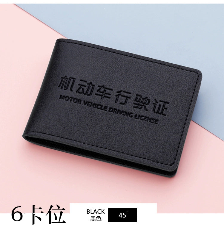 Ultra nazik sürücülük vəsiqəsi Dəri qutu Qadın Qəşəng Yaradıcı Trend Motorlu Nəqliyyat vasitəsi Sürücülük Vəsiqəsi Sürücülük Lisenziyası Qoruyucu Çanta Çox Yönlü Çanta Kişi