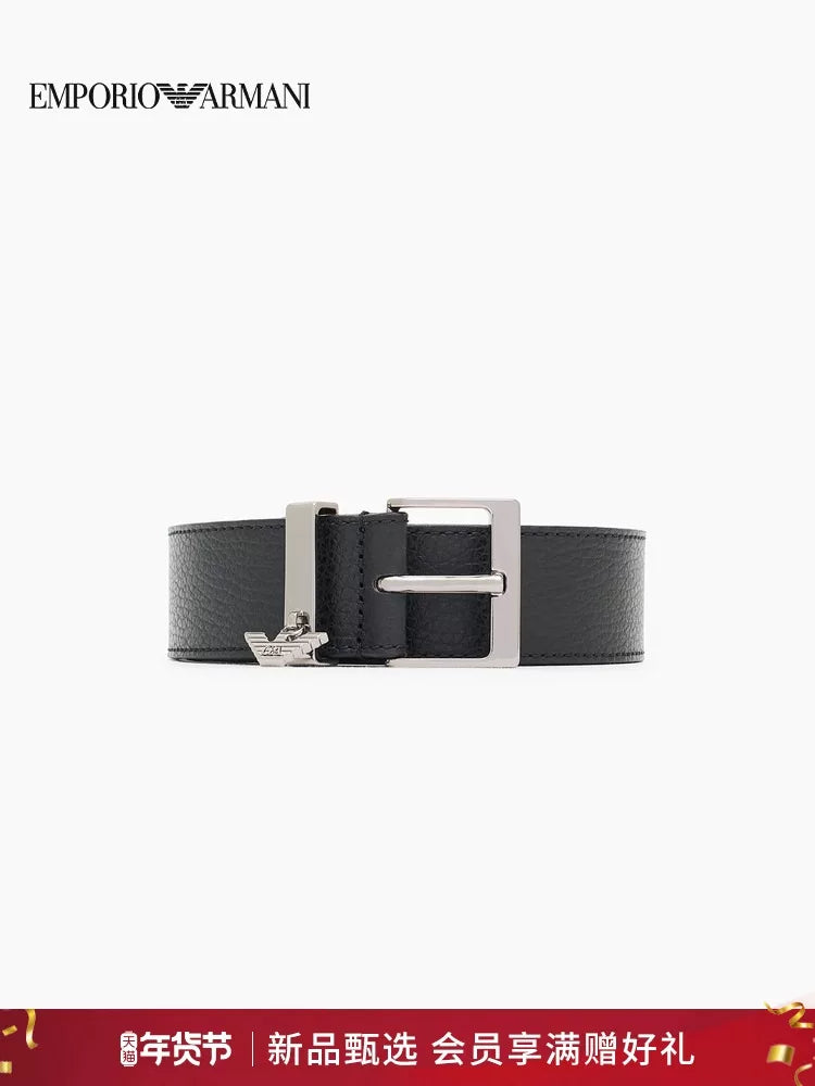 [Yeni il hədiyyəsi] EMPORIO ARMANI Payız/Qış Yeni Qadın Dana Dərisi Toka Kəməri