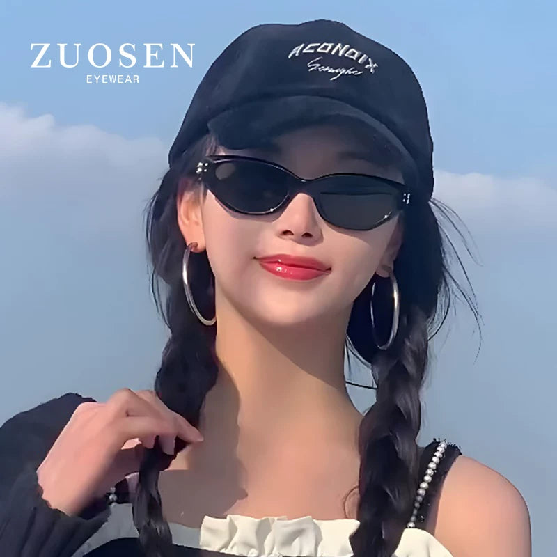 gm pişik gözü günəş eynəyi qadın Rokoko yeni kiçik çərçivəli günəş eynəyi yüksək səviyyəli günəşdən qoruyan UV polarizasiyalı eynək