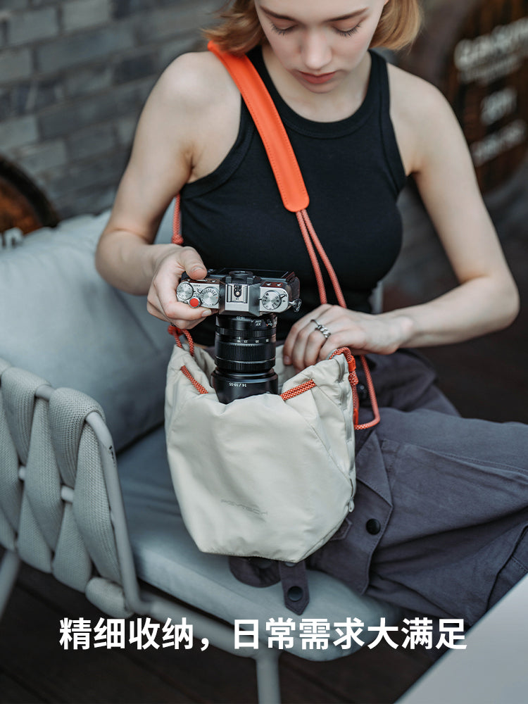PGYTECH Güzgüsüz Kamera Çantası SLR Saxlama Çantası Kamera Liner Çantası OneGo Dandelion Şüa Çantası Çiyin Fotoqrafiya Çantası Lens Çantası Fuji Canon Sony üçün uyğundur.