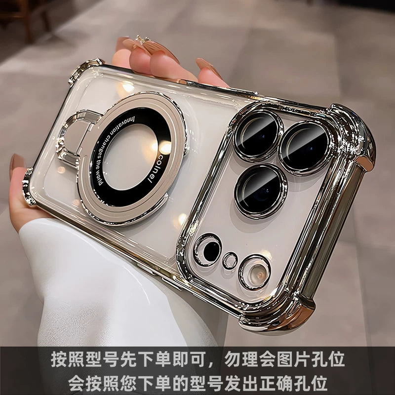 Premium görünüşlü iPhone 17 Pro Max telefon korpusu, hava yastığı düşməsindən qorunma, iPhone 16 Pro qoruyucu korpus, 15 maqnit dayaq, 14 nazik və şəffaf, 13 tam örtük, 12 silikon Plus yumşaq korpus, yeni Air modeli.