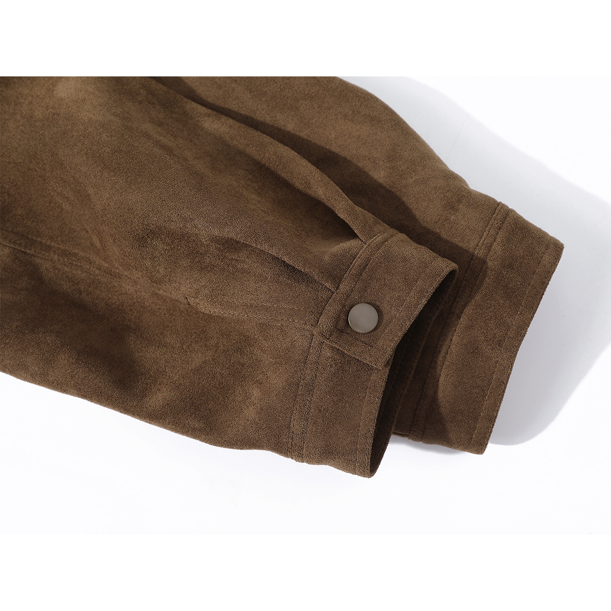 Chorlisa Merard Retro Süet Motosiklet Stil Gödəkçəsi Qadınlar üçün Payız Yüksək Zövqlü Boş Qısa Üst Geyim Topu