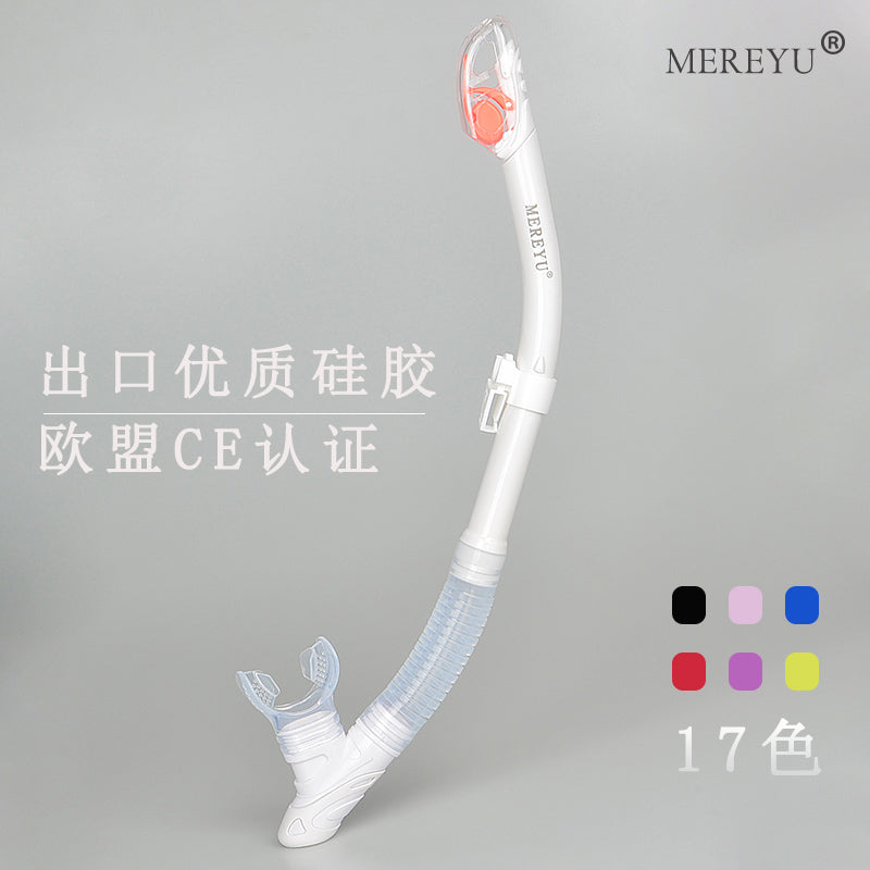 MEREYU üzgüçülük və snorkeling tam quru şnorkel sualtı dalğıc respiratoru böyüklər və uşaqlar üçün pulsuz üzgüçülük təlimi