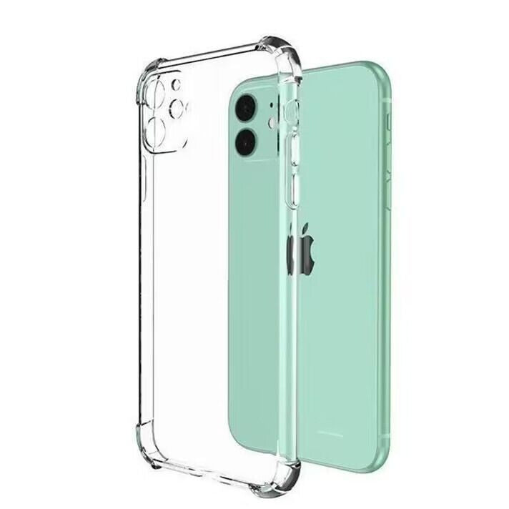 Apple 17 16E 15pro 7 8 XR XSMAX iPhone 11PRO 14plus 12 13PROMAX üçün uyğundur beşinci nəsil qalınlaşdırılmış hava yastığı şəffaf düşməyə qarşı mobil telefon qutusu qutulu topdansatış