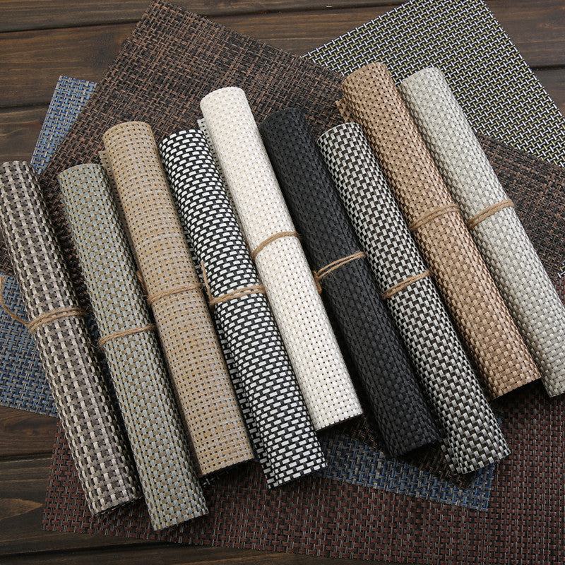 Qalınlaşmış Yapon plasemat izolyasiya mat pvc qərb placemat Avropa yemək masası xalçası süfrə altlığı kasa mat boşqab mat yuyula bilər