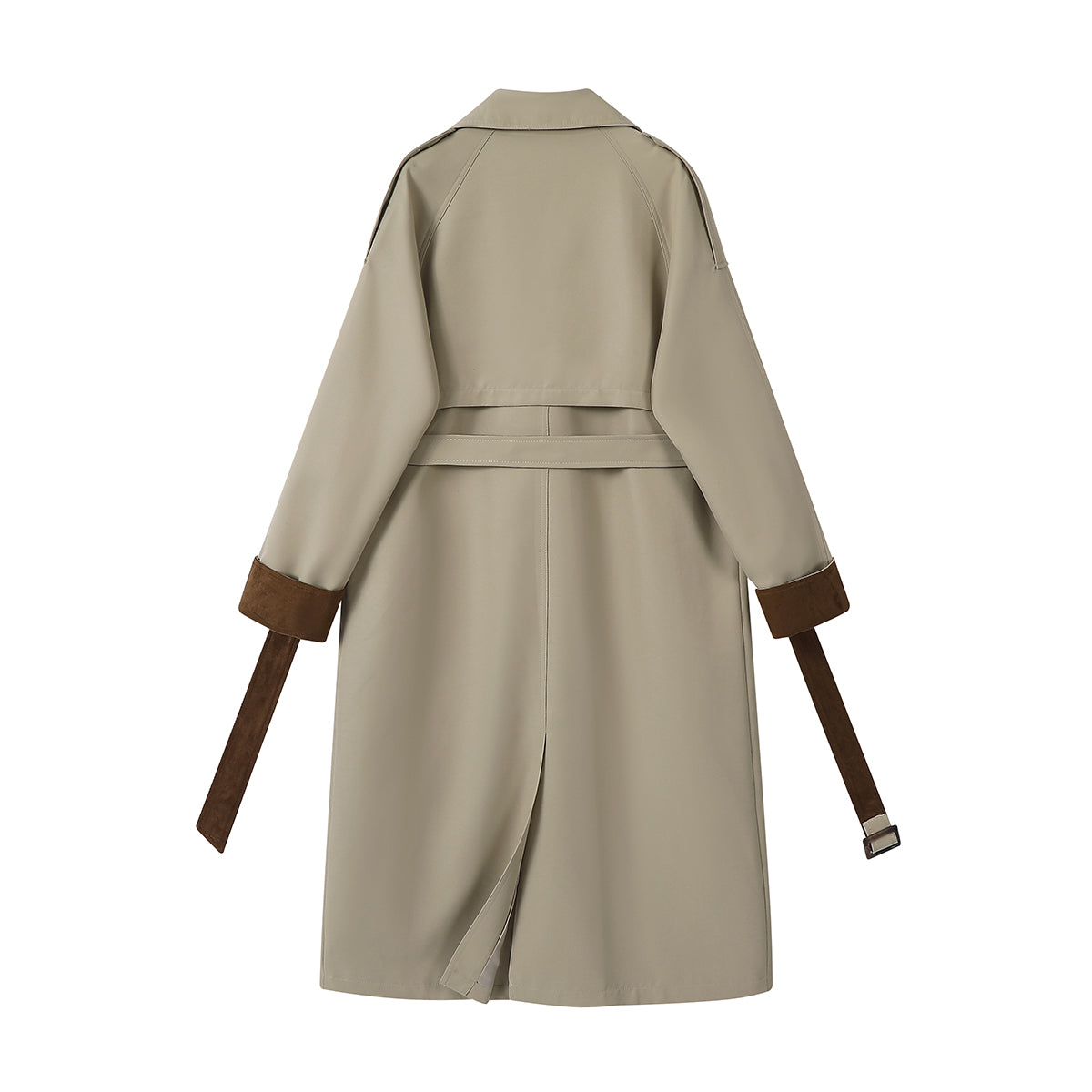 Cholisa Khaki Gündəlik Trench Palto, Uzun və Hündür Stil, Qadın Payız Üst Geyimləri, Yüksək Seçimli və Dəbli Top