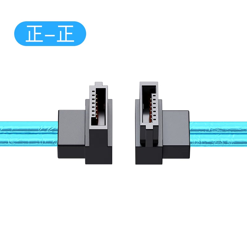 SATA3.0 məlumat kabeli SATA3 alüminium folqa 6GB kompüter sabit disk kabeli 10/15/20/40/100sm düz dirsək