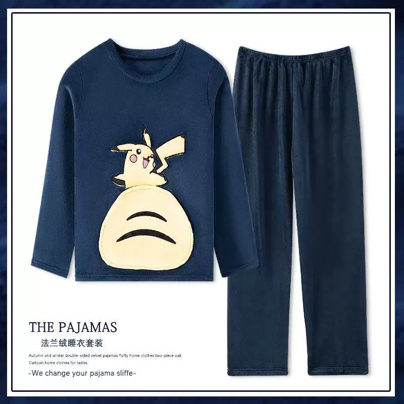 cütlük pijama dəsti qış qadın kişilər pijama ev geyimləri pijama