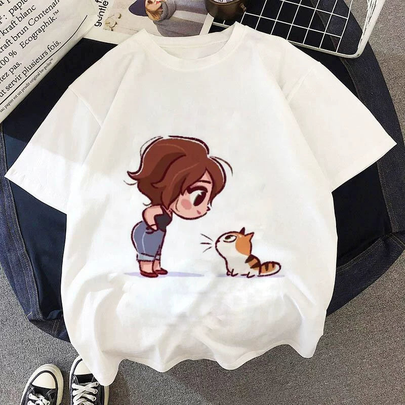 Yeni Cizgi Filmi Şahzadə Uşaq Geyimləri T-Shirts T-Shirts Uşaq Köynəkləri