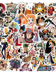One Piece One Piece Luffy Zoro Ace Devil Fruit Sticker Noutbuk Mobil Telefon Skuter Sticker