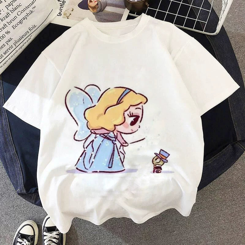 Yeni Cizgi Filmi Şahzadə Uşaq Geyimləri T-Shirts T-Shirts Uşaq Köynəkləri