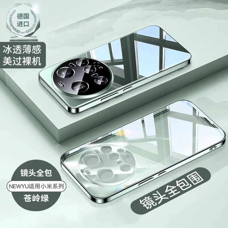 newyu Xiaomi 17/15ultra mobil telefon qutusu üçün uyğundur xiaomi15spro yeni 17promax şəffaf qoruyucu çanta 15 düşməyə qarşı hər şey daxil obyektiv 14 xüsusi 13 elektrolizlənmiş silikon yumşaq qabıq 2