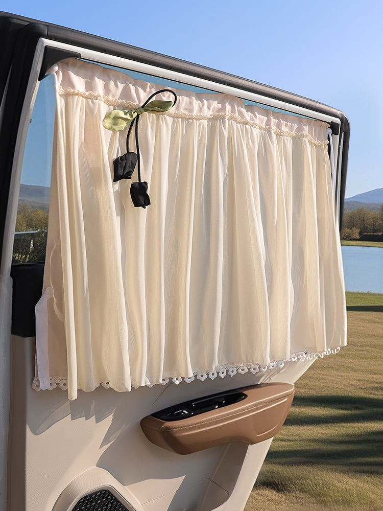 Sunscreen curtains for car windows, sun protection and heat insulation privacy curtains for baby back seats, car blackout curtains with suction cups