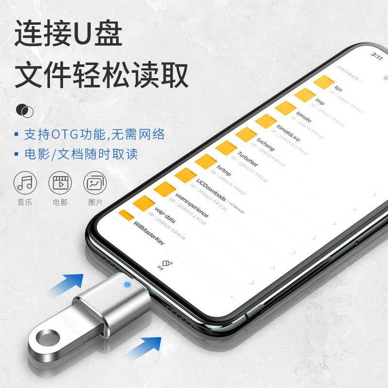 OTG adapter kabeli cib telefonu U disk çevirici tipc interfeysi USB3.0 qoşulma kart oxuyucusu Huawei Xiaomi mobil telefonu Apple ipad pro planşet mac kompüter tpc USB sürücüyə endir