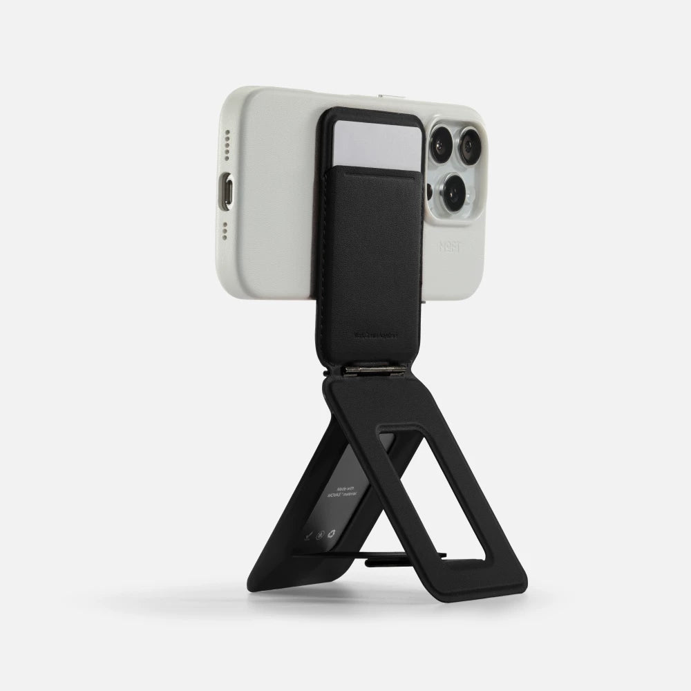 MOFT iPhone 17/Plus/Pro/Pro Max ilə uyğundur, canlı yayım, selfi, maqnit telefon tutacağı, Apple 16/15 düymlük ekran, çoxfunksiyalı 13 düymlük üçbucaqlı kart tutacağı, qatlanan simsiz şarj, MagSafe üçün uyğundur.