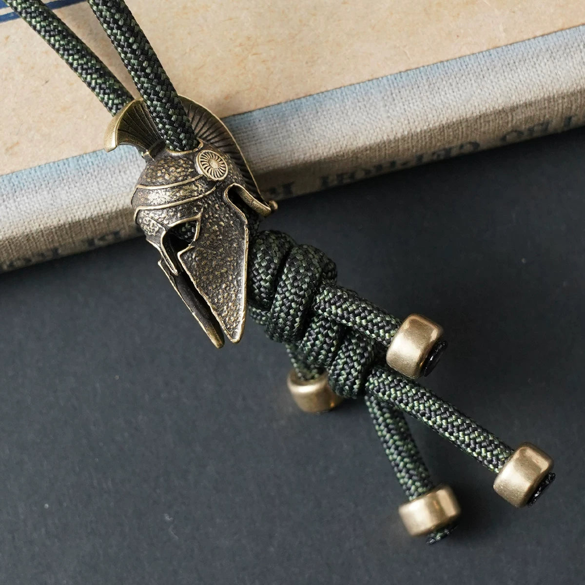LV&amp;GEDETE Official Flagship Store Parachute Cord EDC Knife Pendant Car Key Chain Brass Charm Bag Accessories