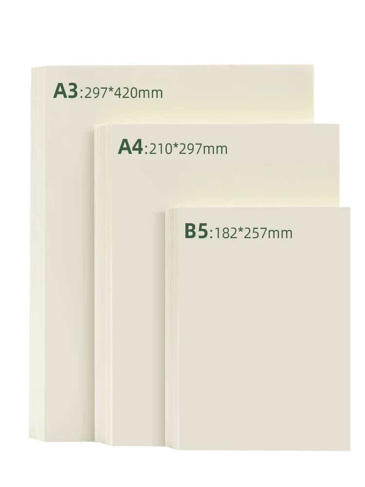 a4 Dowling kağızı çap kağızı 80g100g120g surət kağızı bej bej rəngli a3 test kağızı ev çapı üçün xüsusi kağız göz qoruyucu kağız Dowling kağızı b5 kitablar və dövri nəşrlər göz qoruyucu rəsm qəzeti B5 Dowling kağızı