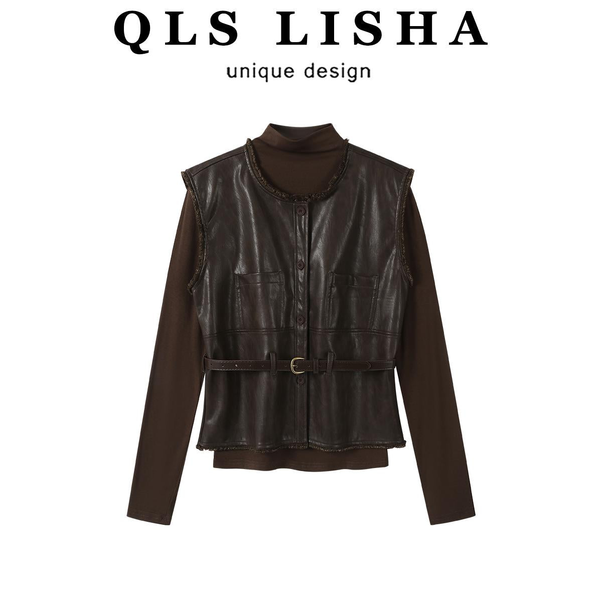 Cholisa Merlad-ın qadınlar üçün yeni, yüksək keyfiyyətli dəri gödəkçəsi, yaz, payız və qış üçün mükəmməl, şık və şık üst dəst.