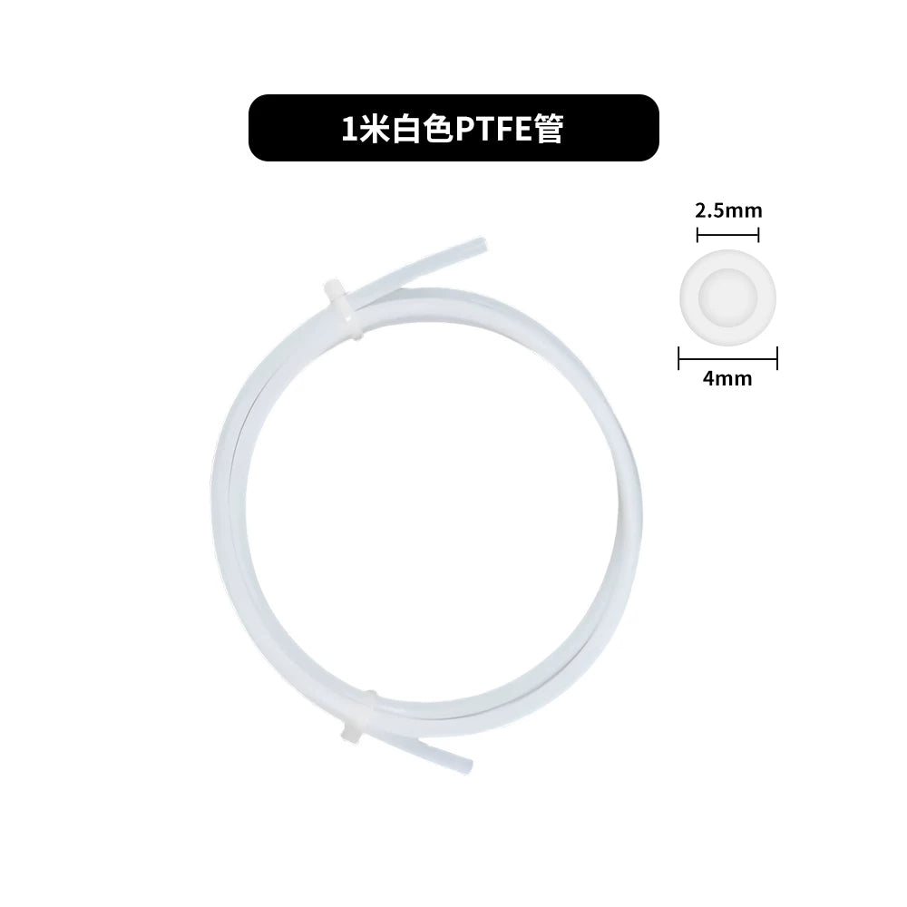 TZ Tuo 3D printer aksesuarları X1/P1 AMS A1/A1mini Teflon PTFE qidalandırma borusu 2.5*4mm