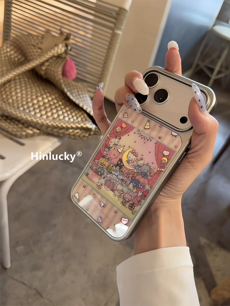 Apple 17 mobil telefon qutusu 16promax yeni qadın 15 elektrolizlənmiş qızıl 14pro Xiaomi 13 inkişaf etmiş 12 bir plus 11 OPPO vivo Huawei p90 şöhrət üçün uyğun şirin çəhrayı zolaqlı ad günü partiyası