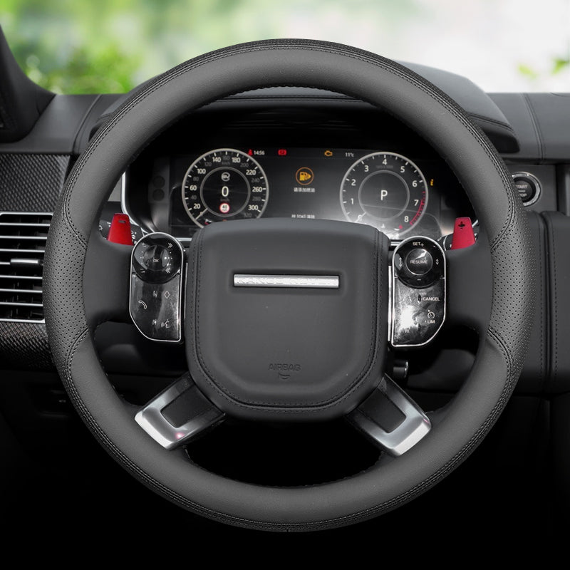 Land Rover steering wheel cover - ultra thin - for Defender, Discovery 4, 5, Pro Sport, Evoque L, Range Rover Velar Sport and other special car steering wheels.