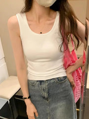 Seksual qızlar üçün moda kamzol, yeni Koreya versiyası, arıqlayan, döşləri örtən, gözəl bel, qadınlar üçün alt qolsuz top - 2