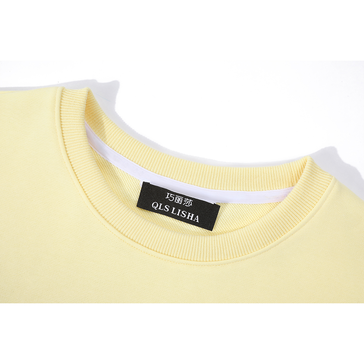 Cholisa Erkən Yaz/Payız/Qış Qadınlar üçün Yeni Sarı Dəyirmi Yaxalıq Koreya Üslubunda Tənbəl Üslublu Gödəkçə