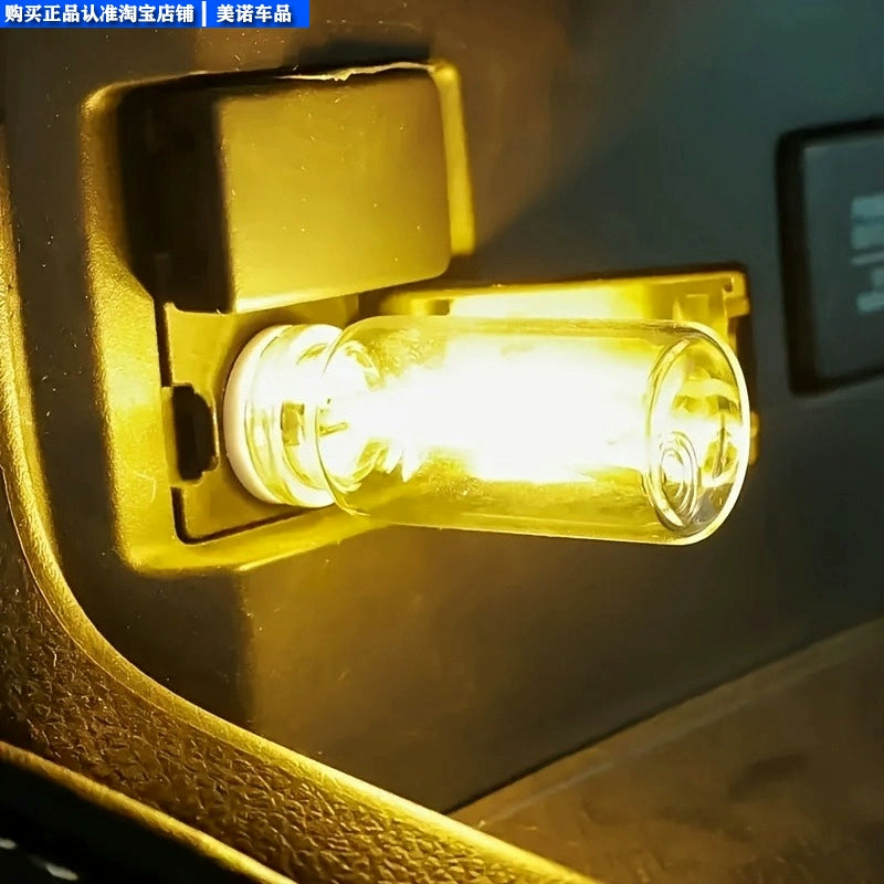 Avtomobil Atmosfer İşığı LED Dekorativ Avtomobil USB İnterfeysi Kiçik Gecə Lambası Rəngli Qradient Yanıp Sönən Yataq otağı Qonaq Otağı Kiçik Gecə Lambası