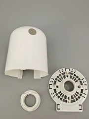 16 düymlük məişət döşəmə ventilyatoru universal motor qabığı plastik aksesuarlar ventilyator qapağı elektrik ventilyator başlığı qabığı üç hissəli dəst