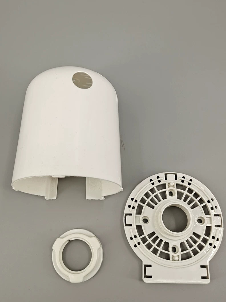 16 düymlük məişət döşəmə ventilyatoru universal motor qabığı plastik aksesuarlar ventilyator qapağı elektrik ventilyator başlığı qabığı üç hissəli dəst