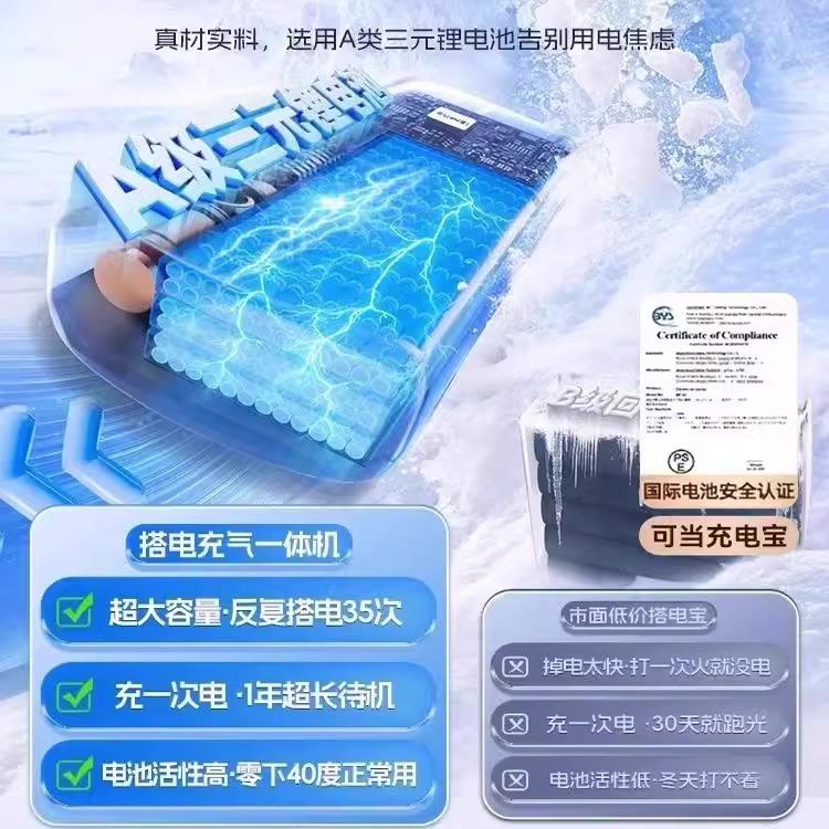 Təkər təzyiqinin monitorinqi və təcili starter ilə təchiz olunmuş Almaniya istehsalı elektrikli təkər şişirdicisi.