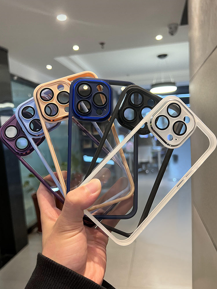 ins minimalist yüksək səviyyəli mənada iPhone16pro Apple 17 mobil telefon qutusu 14ProMax yeni stil 11 şəffaf 12 kişi və qadın 13 silikon 15promax düşməyə qarşı örtük 16plus üçün uyğun lens filmi ilə gəlir