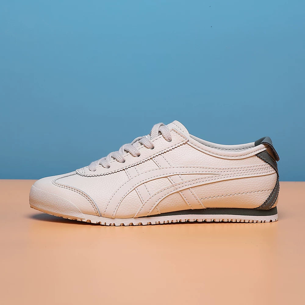 Klassik Kuijia Mexi 66 Tiger Zolaqlı Yapon Stilində Kişilər və Qadınlar üçün Sürüşkən Dəri Ayaqqabılar, Agande Təlim Ayaqqabıları