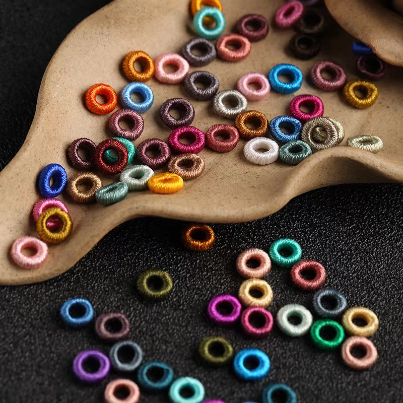 3mm daxili diametrli sorunsuz rulon əjdaha düyünü Çin düyünü digər DIY zərgərlik aksesuarları əl boyunbağı rulon çəkmə halqası qızıl və gümüş