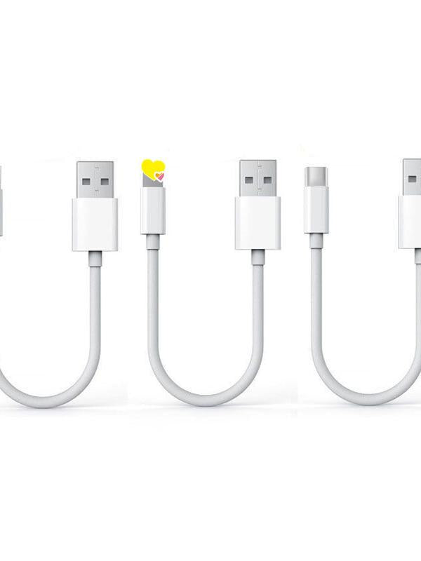 10 sm Micro usb Android Type-c Apple sürətli mobil telefon məlumatı üçün uyğundur + qısa şarj kabeli 0.1