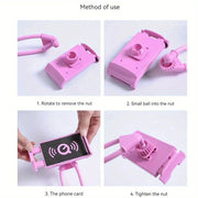 Universal Cell Phone Holder Stretchable Neck Hanging Selfie