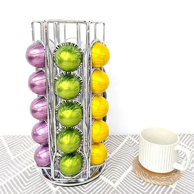 Nespresso rəfinə uyğun Vertuo xəttinə uyğun 40 qəhvə kapsul saxlama çekmecesi saxlama qutusu