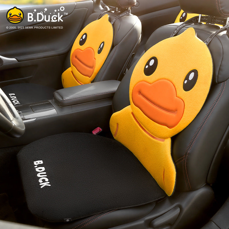 Kiçik Sarı Ördək Avtomobil Oturacaqları Yastıqları, Payız və Qış Yun Astarlı, Şirin Cizgi Filmi Üslubunda, Qadınlar üçün Uyğundur, Bütün Fəsillər, Avtomobil Oturacaqları Üzlükləri, Avtomobil Salon Yastıqları