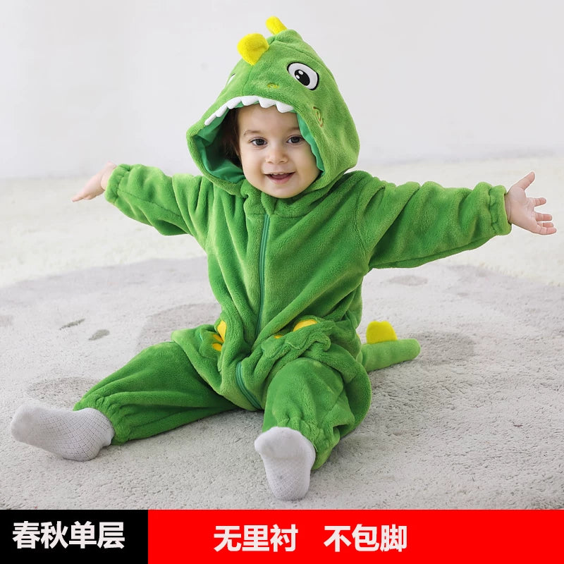 Körpə Yaz və Payız Topdan Dəsti, Dinozavr Pijamaları, Payız və Qış Körpə Romperləri, Super Şirin və Sevimli Geyimlər
