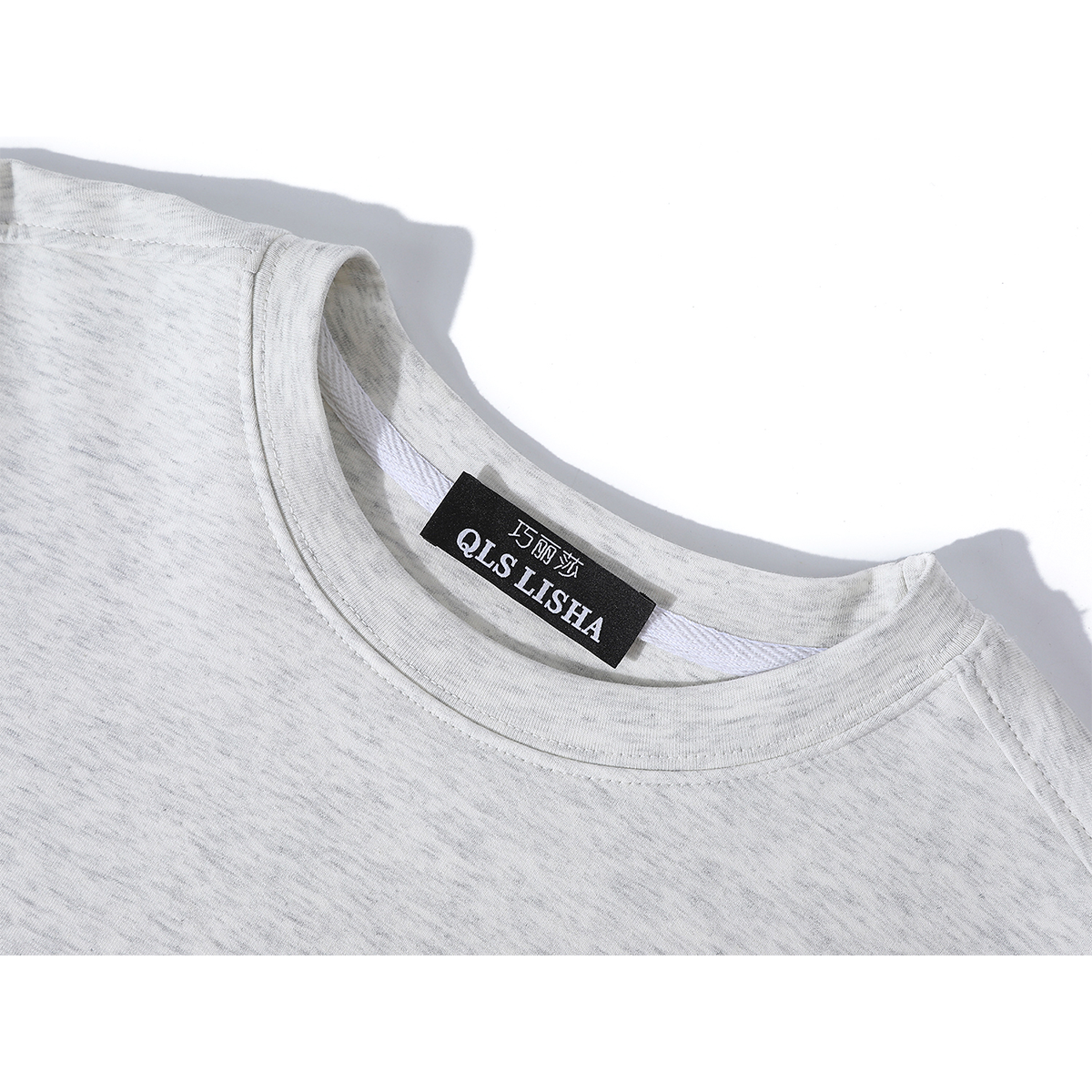 Chorissa Amerika üslubunda dəyirmi yaxalı uzunqol sviter, erkən yaz və payız iki hissəli boş zolaqlı köynək, yamaqlı gündəlik top.