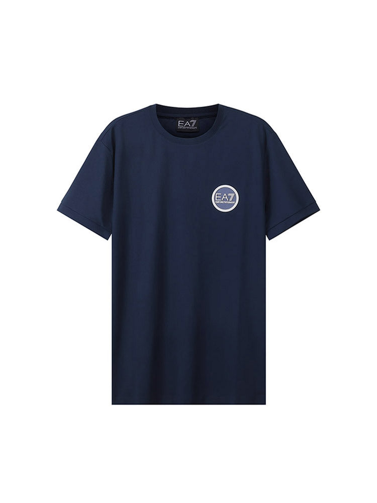 Armani EA7 Kişilər üçün Nazik Yaxalı Qısa Qollu İdman Nəfəs Alan, Tərli İdman Köynəyi 3LPT38 PJCDZ