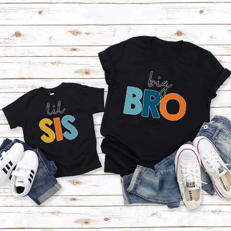 Koreya üslubunda oğlan və qız uşaqları üçün yay ağ hərfli futbolka, dairəvi yaxalı, qısa qollu gündəlik.