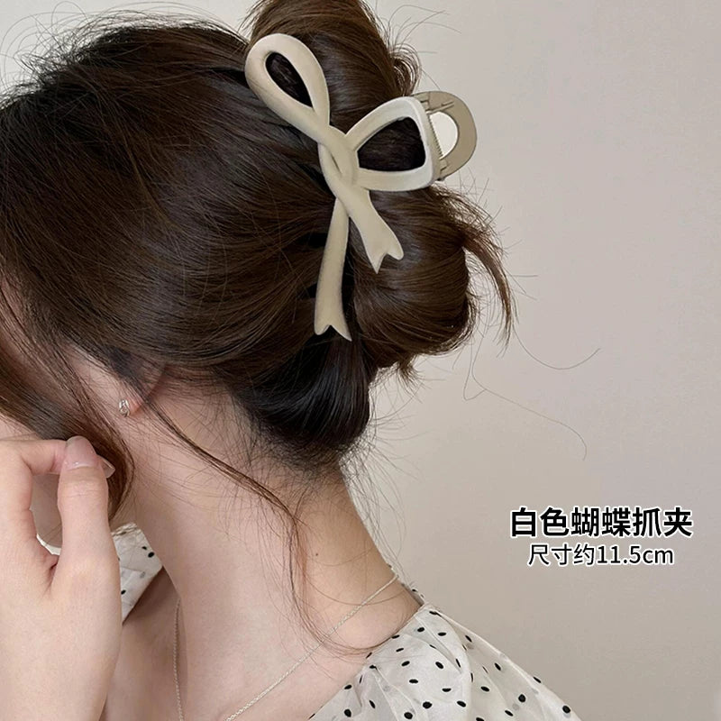 Qadın Saç Qısqacı 2025 Yeni Yüksək Uclu Buzlu Köpəkbalığı Qısqacı Başın Arxasındakı Qalın Saçlar üçün Əlavə Böyük Ölçülü Saç Qısqacı