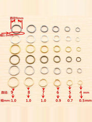 210 4/5/6 mm açıq üzük düz üzük diy əl işi zərgərlik aksesuarları material boyunbağı bilərzik zəncir interfeysi