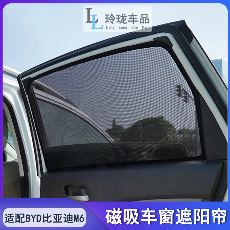 BYD M6 avtomobil pəncərəsi günəş şüşəsi mesh maqnit klip günəş şüşəsi modifikasiya hissələri Hong Kong versiyası ilə uyğun gəlir