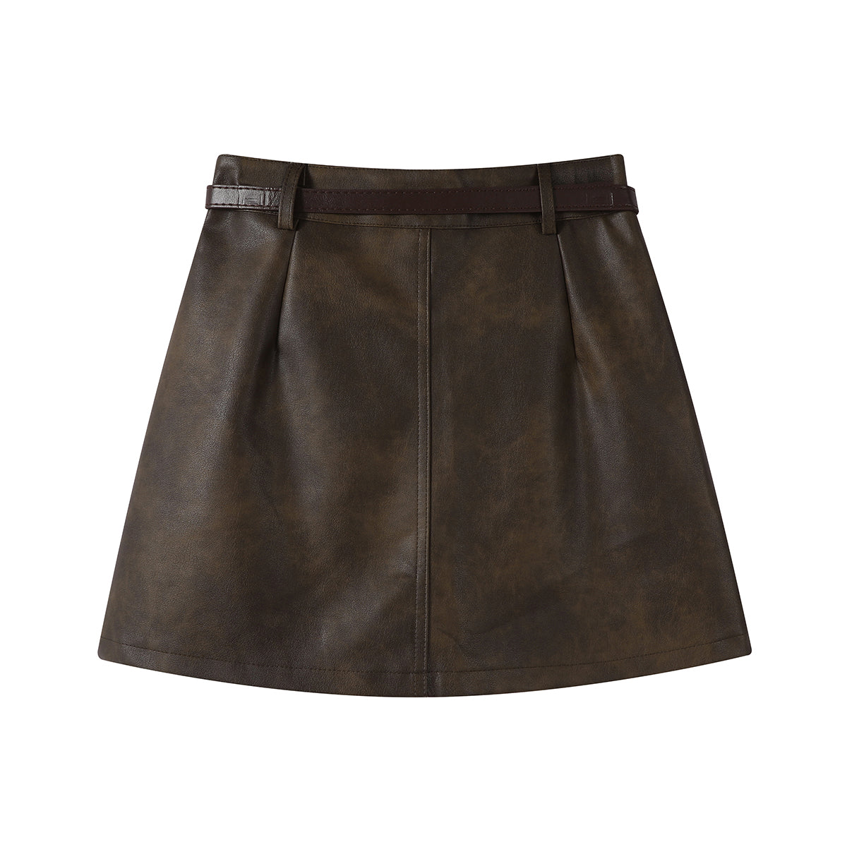 Cholisa 2026 Yaz/Payız Yeni Dəbli və Zərif Qadın Midi Ətəyi, Super Gözəl Yüksək Belli A-Xəttli Çoxfunksiyalı Dəri Mini Ətək