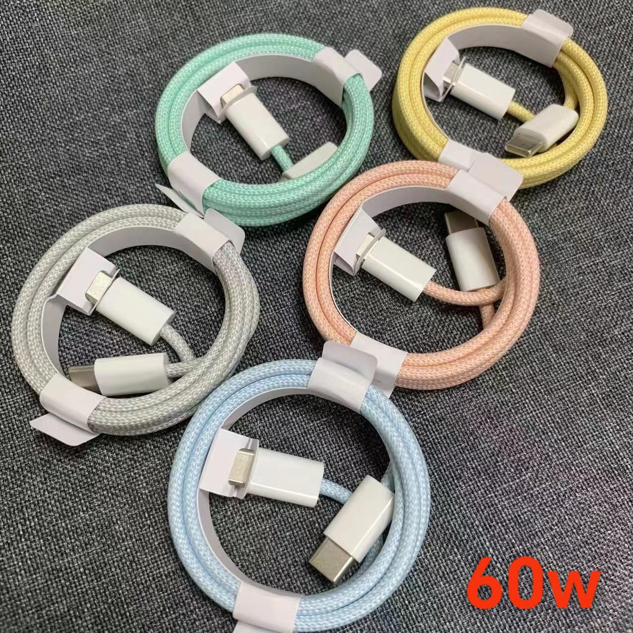Apple 16 örgülü rəngli ikiqat tip-c sürətli şarj məlumat kabeli üçün uyğundur Apple Type-c avtomobil ötürmə xətti orijinal