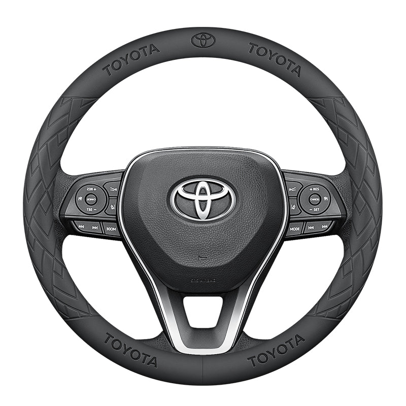 Corolla, Cerena, Avalon, Highlander və Levin bütün mövsüm orijinal dəri tutacaqları da daxil olmaqla Toyota avtomobillərinin sükan örtükləri üçün uyğundur.